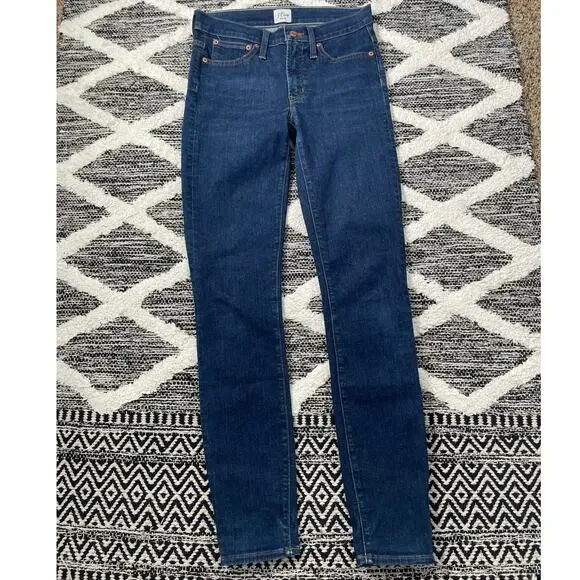 J. Crew ToothPick Mid rise Skinny Jeans size 27 Tall style #H2877 - Picture 1 of 7